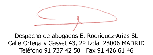 E. RODRIGUEZ-ARIAS ABOGADOS Logo